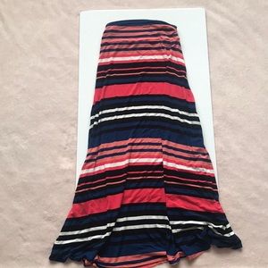 Striped Maxi skirt